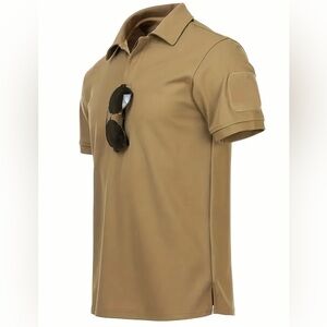 Tactical Short Sleeve Men’s Polo Khaki 2XL NEW